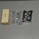 CCVOO Oprah Style Reading Glasses for Women, Eyeglasses, Blue Light Readers for Women (Black + Transparent + Marbel Mint + Leopard-brown)