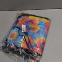 Paterr 24 Pcs Tie Dye Drawstring Backpack 11.81 x 9.84 Inches Tie Dye Goodie Treat Bags Colorful Art Sport Sackpack Adjustable Packable Candy Bags for Summer Kids Dancing Birthday Party Gift