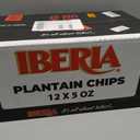 Iberia Lightly Salted Green Plantain Chips, Crunchy Savory Snack Made from Real Green Plantains, Simple Ingredients, Gluten Free, Non GMO, 5 oz Bags (Pack of 12) (EXP 08/28/26)