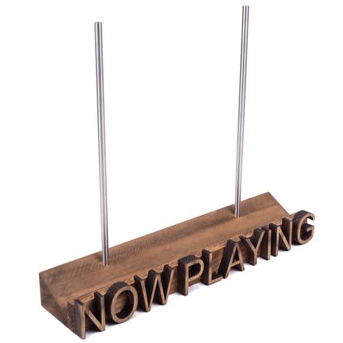 WodGod Now Playing Vinyl Record Stand Wall Mount,Wooden Vinyl Record Holder Display,Now Playing Record Player Holder,Vinyl Stand for Albums