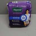 Depend Night Defense Adult Diapers, Incontinence Underwear for Men, Disposable, Overnight, Small/Medium, Grey, 16 Count
