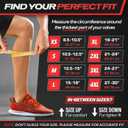 Rymora Calf Compression Sleeves Men Women - Leg Compression Sleeve Footless Socks - Shin Splint Relief Fitness Running (XX-Large, Gray)