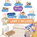 TinyKidz Wooden Calendar for Kids, Preschool Toddler Calendar Learning at Home and Classroom Teaching, Hanging Calendars for Kids, Months and Days of The Year