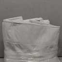 RYB HOME 100% Blackout Flax Linen Curtains 84 inch Length 2 Panels, Window Treatment Panels for Privacy Living Room & Bedroom Décor, Set of 2, W52 x L84, Greyish White