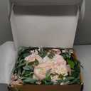 Ling's Moment Arch Flower Garland - 6FT Eucalyptus & Rose - Sweetheart Table Decor for Wedding Reception, Artificial Floral Garland for Mantle, Thanksgiving, Christmas Decoration, Blush Pink & Cream