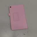 Famavala Folio Case Cover for Previous Generation 8" Fire HD 8 Tablet [8th / 7th / 6th Generation 2018/2017 / 2016 Release ] (Pink)