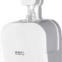 COOLWUFAN Wall Mount Holder for eero Pro 6 or eero Pro 6E Home WiFi System-Simple and Sturdy Wall Mount Holder Stand Bracket for eero Pro 6E & Pro 6 tri-Band mesh Wi-Fi 6 System (White(1 Pack))