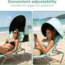 SUNNYFEEL Lay Flat Tanning Chair, Face Down Lounger, 5-Position Reclining, 1PCS