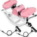 Rock Fitness Stepper for Exercise at Home, Motion Stair Stepper with Resistance Bands for Full Body Workout, Aerobic Workout Machine Fitness Equipment