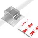 Cable Clips with Strong Self-Adhesive, XIAOXI R Shape Cable Management TV PC Wire Holder Sticky Tidy and Organizer Cord and Wires - 40 Pcs (Clear)