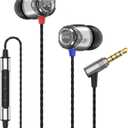 SoundMAGIC E10C Wired Earbuds with Microphone HiFi Stereo Earphones Noise Isolating in Ear Headphones Powerful Bass Tangle Free Cord Gunmetal