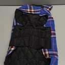 Kuoser Waterproof Dog Coat, Reversible Dog Jacket for Large Dogs, Adjustable Durable Doggie Winter Coat for Groowing Puppies Warm Puppy Cold Weather Apparel, Navy L (Large (Pack of 1))