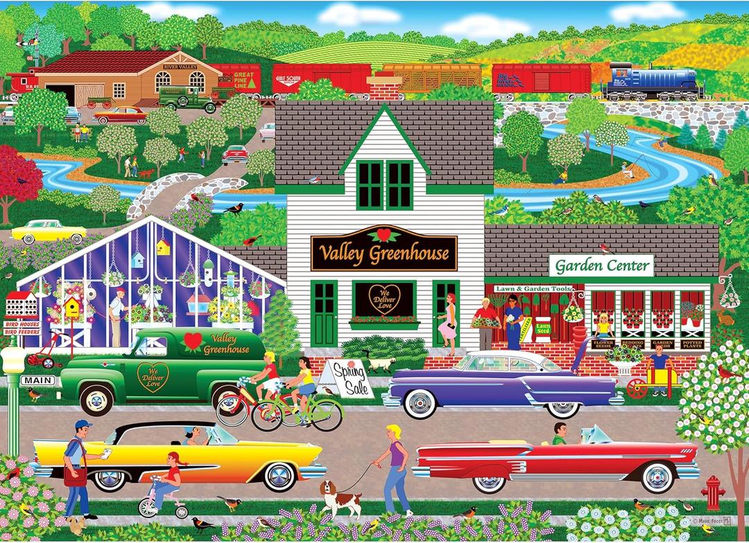 RoseArt - Home Country - Flowers from The Valley - 1000 Piece Jigsaw Puzzle for Adults