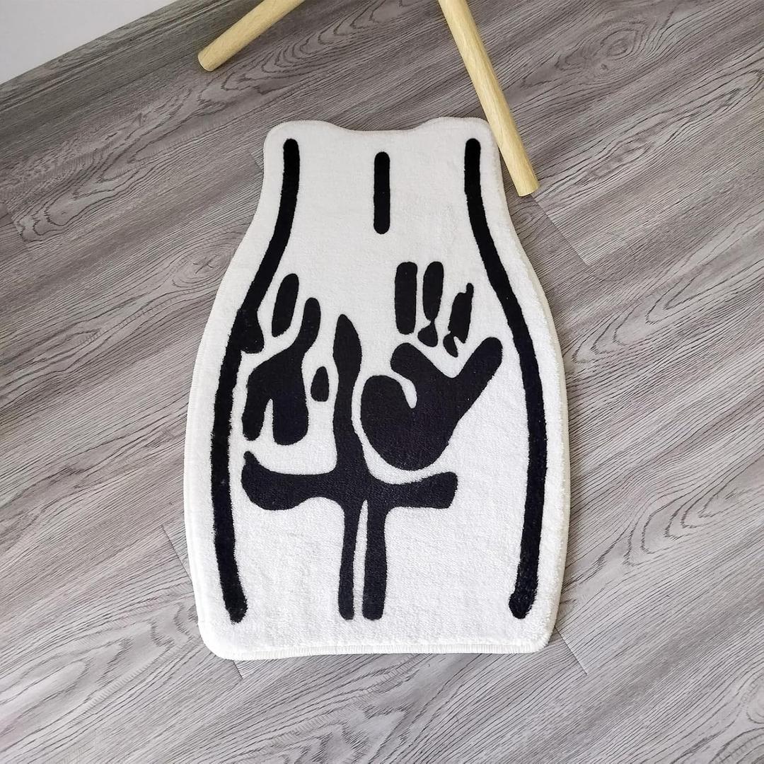 Sexy Bathroom Tufted Rugs - Soft Tufted Absorbent Rug for Bathroom Bedroom, Machine Washable Home Decor Mat(15.75 * 23.6in)