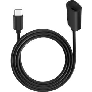 Long Type C Extension Cable, USB C Male to Female Extender Cord Compatible with Ring Pan-Tilt Indoor Cam (2024 Release) Mag-Safe Charger iPhone16 /15 (Black, 20FT)