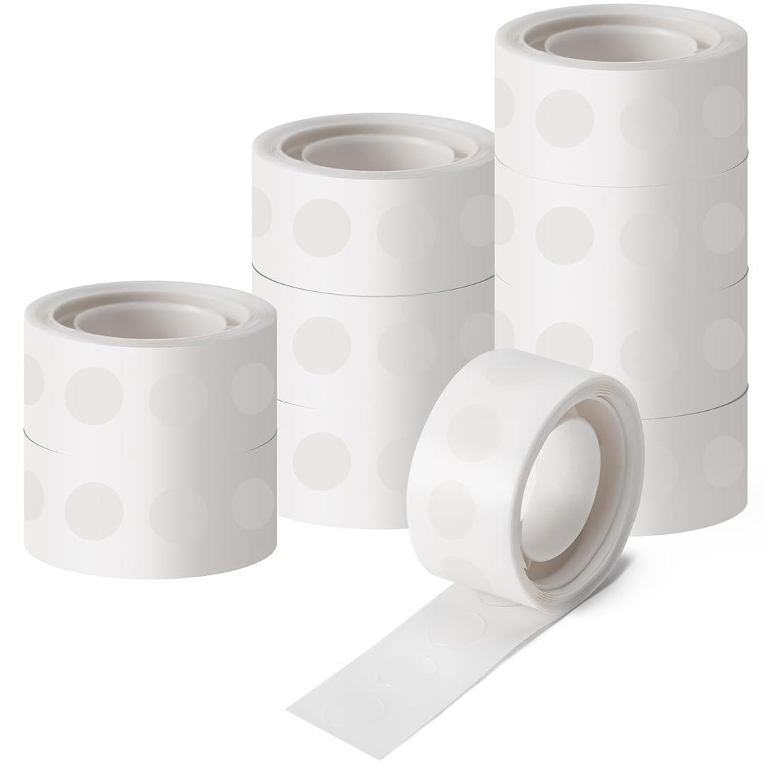 Hoewina 1000pcs Clear Glue Point Dots Glue Tape for Balloon Removable Adhesive Double Sided Dots Stickers for Craft Decoration Wedding