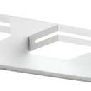 SineRise LED Modern Bathroom Vanity Light Fixtures (3-Light, 24-Inch, Dimmable), Matte White Modern Acrylic Bathroom Wall Lighting Fixtures Over Mirror (Cool White 6000K)