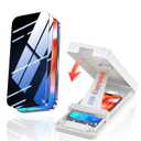 iPhone 17 Pro Privacy Screen Protector, 25° Anti-Spy 3D Curved Tempered Glass, Full Coverage, 12FT Military Drop Protection, 9H Hardness, 3s Bubble-Free, Fingerprint & Case Friendly 2-Pack