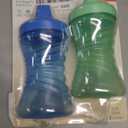 NUK Fun Grips Hard Spout Sippy Cup, 10 oz. | Easy to Hold, BPA Free, Spill Proof Toddler Cup, 2pack, Assorted Color (Blue/Green OR Teal/Purple)