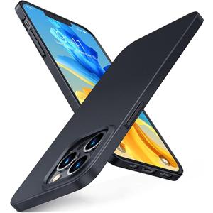 TORRAS Slim Fit for iPhone 13 Pro Max Case, UltraThin 13 Pro Max Case Black, Lightweight Hard PC Cover with Secure Grip Phone Cases for iPhone 13 Pro Max Phone Case 6.7 inch, Space Black