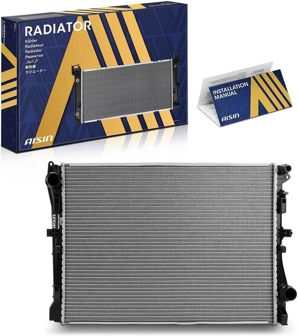 AISIN AFTERMARKET RDTMB-00601 Radiator | Compatible with Mercedes-Benz C300, C43 C63 AMG, C63 AMG S 2019-2021 - L4 2.0L V6 3.0L V8 4.0L