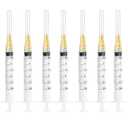 100pcs 3ml/cc 25G 1.5 inch (38mm) Industrial Scientific Accessories, Refilling Liquid, Individually Wrapped