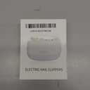 2-in-1 Electric Nail Clipper with File, NailTrimmer with LED Light,Nail Polisher,Nail Scraps Storage,USB Rechargeable,Safe File for Kids & Adults(Gray)