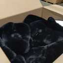 Latepis 5x7 Area Rugs Black Fluffy Washable Faux Fur Rug Shaggy Rabbit Fuzzy Shag Rug for Living Room Floor Nursery Bedroom Large Rugs Home Decor
