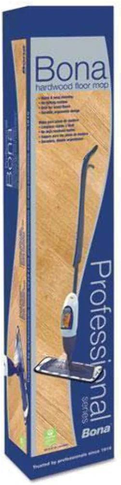 Bona Hardwood Floor Mop, 15" Wide Microfiber Head, 52" Blue Plastic/Steel Handle