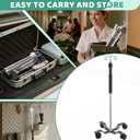 IV Pole with Wheels,47 to 100In Infusion Floor Stand Telescopic with 4 Hooks IV Bag Holder Stand Portable Feeding Pump Stand Stainless Steels Pipe Extension Pole IV Influsion Pole (Silver)