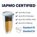 ZeroWater 32-Cup 5-Stage Water Filter Dispenser with Instant Read Out - 0 TDS for Improved Tap Water Taste - IAPMO Certified to Reduce Lead, Chromium, and PFOA/PFOS