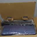 42x42 Inches Puppy Playpen with Gate, Dog Playpen for Puppies or Small Dogs, DogFence Pet Playpen for Indoor & Outdoor, Sturdy Safety DogPen with Thickened Fabric, High-Strength Nylon Wire Mesh (Blue)