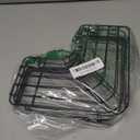 Sakugi Corner Shower Caddy - 2 Pack, Adhesive Shower Organizers, Rustproof Stainless Steel Shower Shelves with 8 Hooks, No Drilling Bathroom Organizers and Storage Racks, Space-Saving, Black, Medium