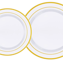 Goodluck 15 Pieces Gold Disposable Plates