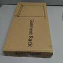 Buzowruil Metal Rolling Clothing Rack Adjustable Freestanding Garment Organizer with Wheels, Space-Saving Design for Home, Closet, Office, or Retail, Gold