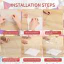 JCD 10inch Large Transparent Cake Box,6 Pcs Clear Cake Boxes with Ribbon,10x10x9inch,Suitable for 8" or 9" cakes, Tall Cake Carrier for Display and Gift Packaging(Clear Lid, 10 * 10 * 9inch/6Pcs)