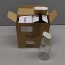 Baderke 2 Pcs Glass Sugar Dispenser with Pour Spout, 15 oz Glass Sugar Container Dispenser for Coffee Bar Accessories for Coffee, Tea and Baking