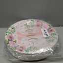 48-Pack Floral Paper Plates for Baby Girls 1st Birthday Decorations for Girl, One Birthday Plates, and Party Supplies for Floral Themed Celebration (9 in)