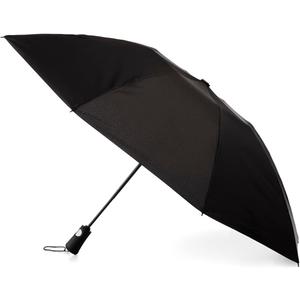 Totes Reverse Close Folding Umbrella with Auto Open Close and Compact (46" Canopy, Black)