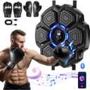 2025 Music Boxing Machine Upgrade - Smart Bluetooth,Two Pairs of Gloves.Multiple Modes.Wall-Mounted for Home/Office/Gym.Ideal for Adults and Kids.Space-Saving,Brings Fun Workouts and Family Fun.