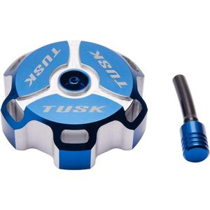 Tusk Billet Aluminum Gas Cap, IMS Fuel Tanks Blue Machined