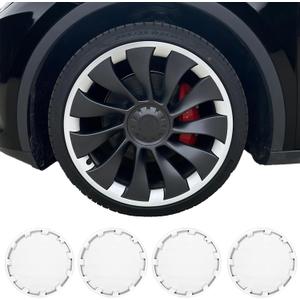 Wheel Rim Protector for Tesla Model Y Performance 21 Inch berturbine Wheels All-in-one Car Tire Trim Rings Rim Case Hubcaps Wheel Cover 2020-2024 Model Y Accessories