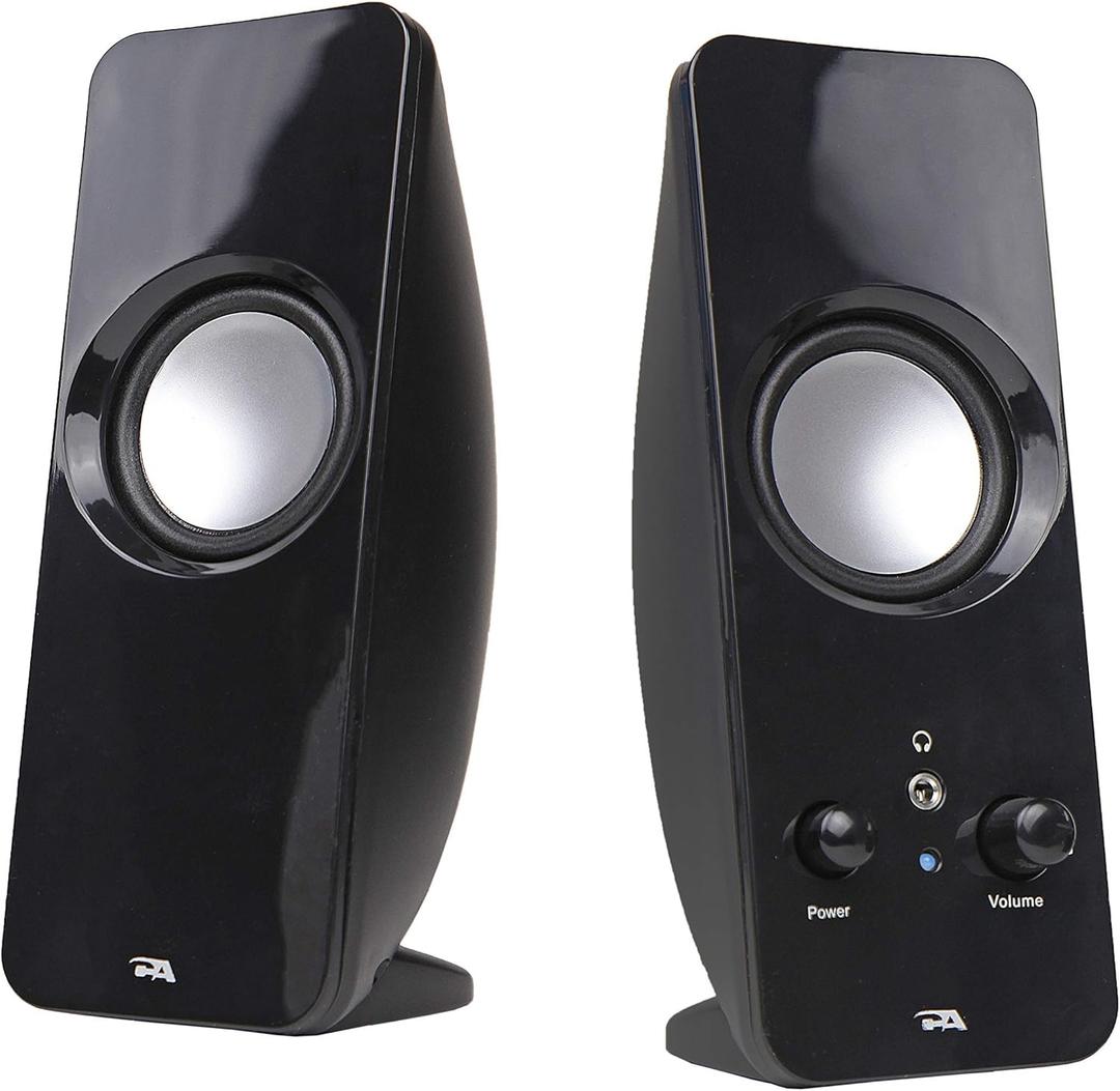Computer speakers, a powerful 2.0 desktop speaker system from Cyber Acoustics (CA-2050) (