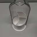 Dustproof Toothbrush Holders with Cover, Rotating Electric Toothbrush and Toothpaste Holder for Bathroom Countertop, 3 Slots Makeup Brushes Organizer, Transparent