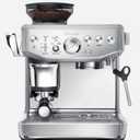 Breville BES876BSS Barista Express Impress, Brushed Stainless Steel | Craft café-quality lattes and cappuccinos at home with this semi-automatic espresso machine with built-in grinder