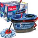 O-Cedar RinseClean Spin Mop & Bucket System | Clean with Clean Water | Removes 99% of Bacteria