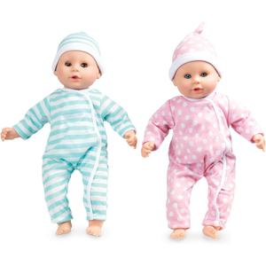 Melissa & Doug Mine to Love Luke & Lucy Realistic Twin Baby Dolls (15-inch) - Dolls and Accessories with Pacifiers for Pretend Play, Toddler Toys for Ages 18M+