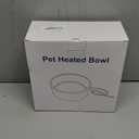 Large Heated Water Bowl, Outdoor Heated Dog Bowl with Chew Resistant Power Cord, Thermal Bowl Provide Drinkable Water in Winter, Heated Pet Bowl for Cat Rabbit Chicken Duck Squirrel 0.85 Gal (Grey)