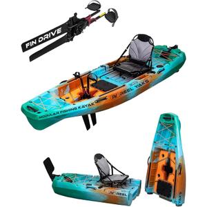 Reel Yaks Radar Modular Fishing Kayak - 10ft, 400 lbs Capacity - Pedal Fishing Kayaks for Adults & Youth, Sit on Top, Compact Storage, Lightweight, Easy Transport