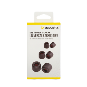 Acoustic Memory Foam Universal Earbud Tips